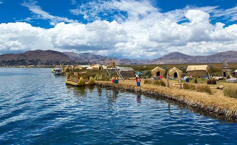 Uros Floating Islands, Lake Titicaca, Puno Region, Peru